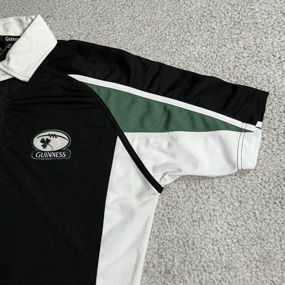 Guinness Polo Shirt Mens Medium Rugby Beer Ireland Short Sleeve Merchandise - Picture 8 of 14